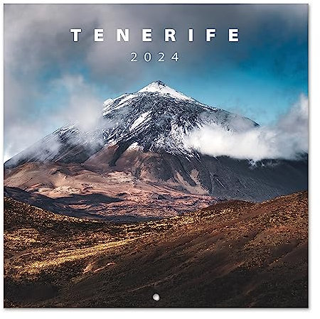 Grupo Erik Kalender 2024 Wandkalender 2024 - Tenerife Kalender 2024 Familienplaner 30 x 30 cm 12 Monate + Letzten 4 Monate 2023 auf einer Seite