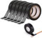 Connextion 6 Bände Electrical Tape 18mm x 20m Elektrisches Isolierband Wasserdicht Schwarzes Klebeband für Elektriker Verdrahtungsprojekte und Reparaturen (6)
