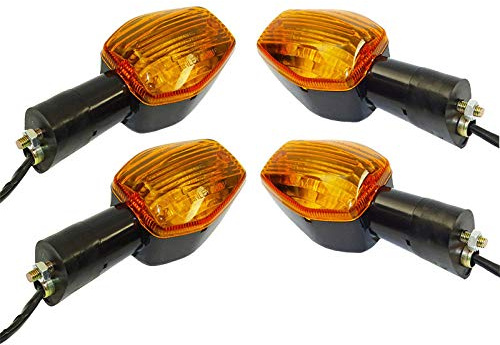 Blinker Motorrad Passend for Honda CBR1000RR CBR 1000 RR 2004 2005 2006 2007 4 Stück vorne und hinten. Blinkerlampe hinten Motorrad Blinker (Color : Amber Lens)