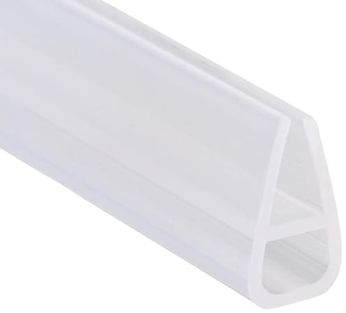 BBTISG Joint D'éTanchéIté En Forme De U Pour Porte De Douche 2m Joints D'éTanchéIté En Plastique Pour Porte De Douche En Verre De 8mm Convient Pour De 0-10 mm D'écart
