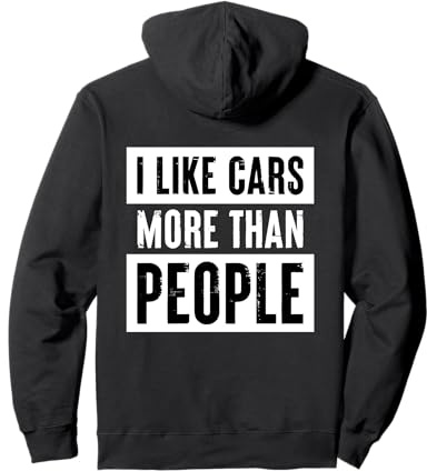 Ich mag Autos mehr als Menschen Pullover Hoodie