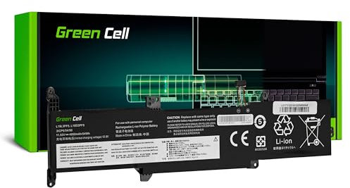 Green Cell L19C3PF7 L19D3PF5 L19L3PF5 Batterie pour Ordinateur Portable Lenovo IdeaPad 3-14ADA05 3-14IIL05 3-14IML05 3-15ADA05 3-15IIL05 (4650 mAh, 11,55 V, Noir)