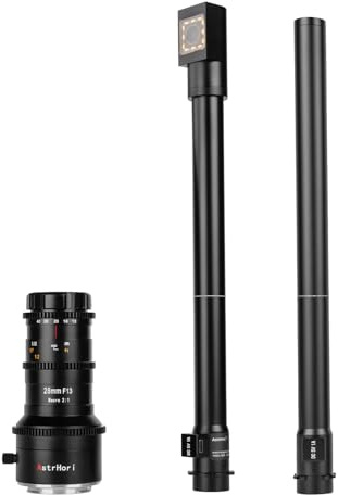 AstrHori 28mm F13 Upgrade Direktsicht und 90° Periprobe Objektiv 2X-Makroobjektiv mit um 360° drehbarer Basis for Nikon Z Mount Series Mirrorless Cameras Z5,Z6,Z6II,Z7,Z7II,Z9,Z50,ZFC.etc