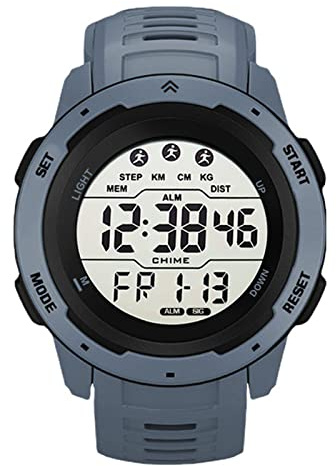 Itonash Herren-Digitaluhren, Digitale Herren-Sportuhren mit Alarm-Stoppuhr, wasserdichte LED-Hintergrundbeleuchtung, Leuchtende Armbanduhren für Herren