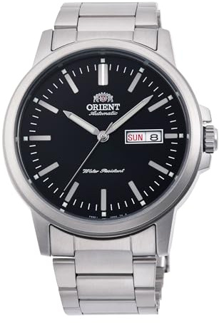 Orient Contemporary Conmuter AA0C - Reloj de Pulsera para Hombre automático con Cuerda Manual, Acero Negro, Informal