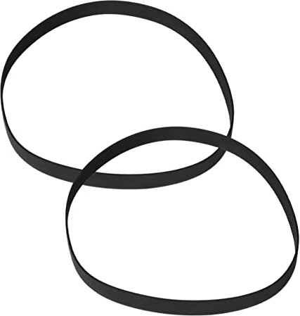 Laufwerksriemen 5mm Breit aus Gummi, 2 Stück für CD Rom und Dvd | Schwarz, Flache Form, 65mm Durchmesser, Vibrationsdämpfend, Verschleißfest für Recorder