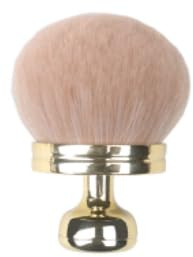 NIYATA Large Self Tanning Brush, Mushroom Head Large Loose Powder Blush Brush,Mushroom Head Face Brush Makeup for Face Body Makeup,Soft Applicator,Gold