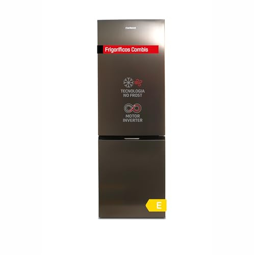Corberó - Frigorífico Combi | CCH18564NFX | 293L | 60,5x186x60 | No Frost | Luz LED | Crisper | Balcones Ajustables | Estantes de Cristal, Hueveras, Cubiteras | Inox