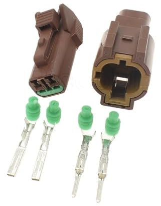 VAIGAI Yige Store 1-20Sets 1.5MM Sealed 2 Pin Female Male Connector Cable Terminal Jacket Auto P/lug DJ7022CA-1.5-11/21(Male Female Set,1Set)