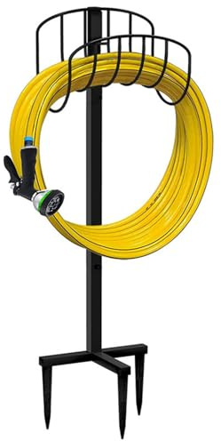 Gartenschlauchhalter, Abnehmbarer Schlauchständer, Stabiler, Freistehender Schlauchhalter, Abnehmbares Gartenschlauch-Aufbewahrungsregal für den Rasen Im Freien