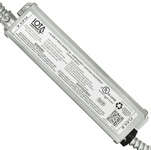 IOTA I42 A (I-42-EM-A) Compact Emergency Lighting Battery Pack Ballast with Dual Flex Conduit