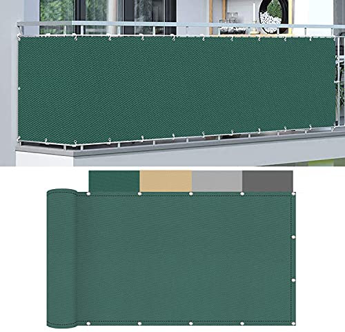 Wetterfester Balkon, 120 x 650 cm, wasserdichte Balkonverkleidung für Hinterhof, Terrasse, Zaun, Veranda, Schutzschirme für Privatsphäre auf Balkon