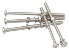 Générique Ensemble complet de vis allongées en acier inoxydable 304 avec rondelle et écrou/ensemble combiné de tiges de vis extra longues à tête cylindrique cruciforme(20set M2x35)