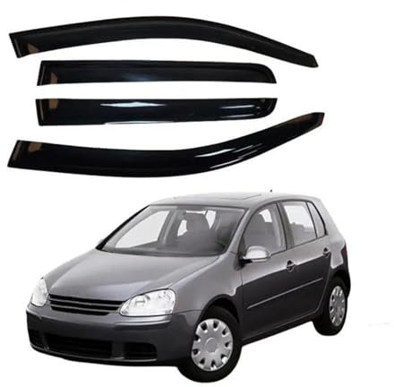 QFJFBGGH Regenabweiser Für VW Für Golf 4 MK4 Fließheck 1997-2003 Fenster Visiere Regen Guard Vent Windabweiser Wetterschild Moulding Trim Auto Seitenfenster Visier