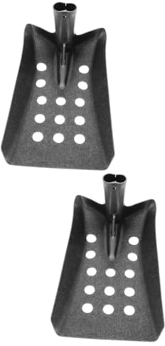 Abaodam 2 Piezas Pala de Drenaje Metálica Reutilizable para Limpieza de Barro Herramienta de Tamizado para Alcantarillados y Desagües para Jardinería y Limpieza de Sumideros