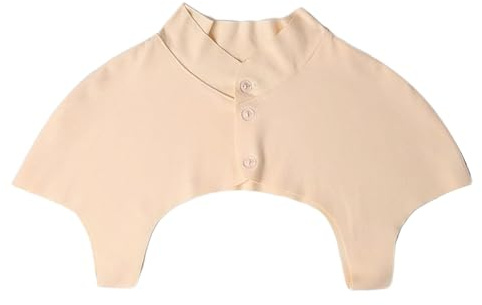 Calentador de hombros, protector de espalda, alivio de relajación, agradable a la piel, almohadilla protectora para el frío, doble soporte de hombro para mujer, albaricoque, L