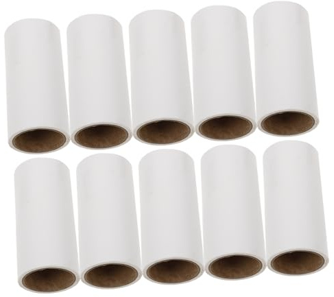 Abaodam 10pcs Dust Paper Cleaning Tape Pet Hair Remover Sticky Sheets Refill for Floors Furniture and Clothes Replacement Lint Roller