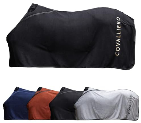 Covalliero Transport- und Abschwitzdecke Fleece Black HW 2025 (M (135 cm))