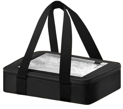 Generico Porta Vivande Calde, Isolato Portatile Impermeabile, Contenitore Per Piatti E Teglie In Alluminio Con Coperchio, Per Casa Cucina Feste Raduni Barbecue Picnic Viaggi Servizio Consegna Pasti