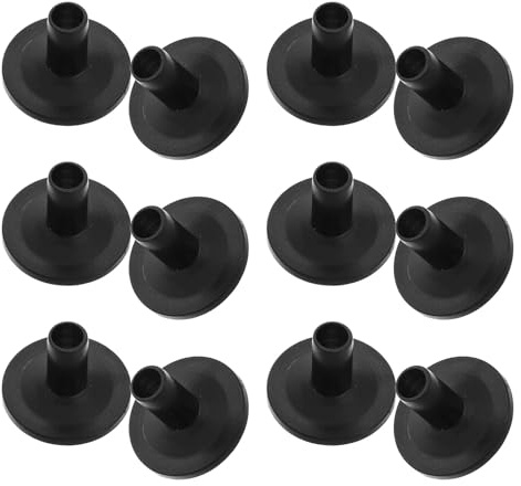 TOGEVAL 20 Stück Schwarze Kunststoff Beckenhalterhülsen für Schlagzeug Beckenständer Zubehör Langlebige Trommelhardware Ersatzteile für Profi und Amateur Schlagzeuger