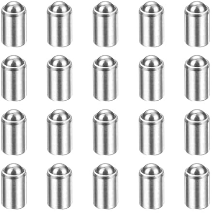 QUARKZMAN 20Stk Kugelstift-Federstifte 2x3mm 5N Elastizität Edelstahl Stufenlose Positionierungskugeln Kugelraster Verriegelung Für Tür Schrank Mechanische Vorrichtungen Klemmvorrichtungen