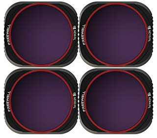 Freewell Heller Tag - 4K Serie - 4Pack ND8/PL, ND16/PL, ND32/PL, ND64/PL Objektivfilter Kompatibel Mit Mavic 2 Pro Drone
