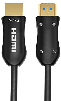 Cavo HDMI in fibra ottica, 10 metri, ARC HDMI2.0 18 Gpbs 4K @60 4:4:4, cavo intrecciato in PET e connettore placcato oro, supporta 4K, UHD 2160p, HD 1080p, 3D, Xbox 360, PS4, computer