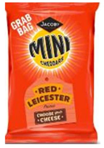 Mini Cheddars Red Leicester Grab Bags - Full Case 30x50g
