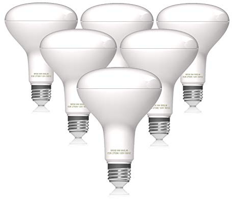 Helloify BR30 LED Flood Light Bulb, 9W, 65W Equivalent, 2700K Soft White Light, Energy Saving Lamp for Office/Home, Non-dimmable, E26 Screw Base, 6PCS