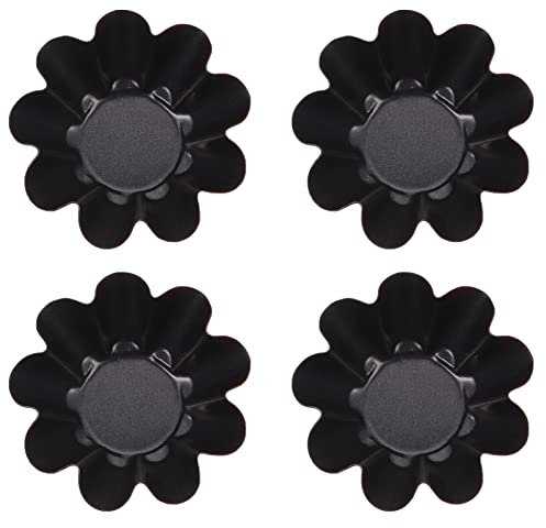 Moule Brioche Tete Pudding Moules 4Pcs Tart Moule en Carbone Acier à ?ufs Panes D' Non Moules de Boulangerie pour Muffins Pies Cupcakes Pudding Cupcake Moule De Lot Moule Brioche