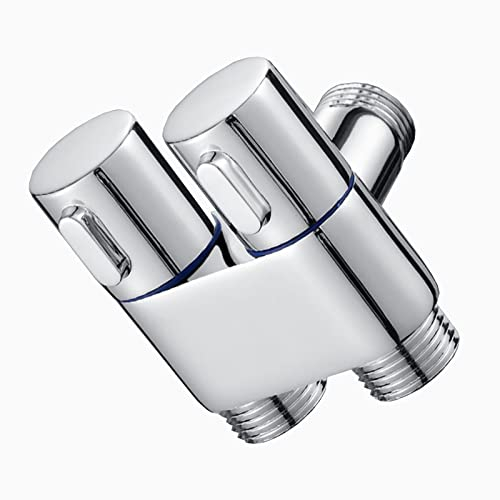 BiaoTeng Robinet Double Sortie Machine A Laver,Robinet Double Sortie Machine A Laver,Robinet Double Sortie Lavabo,Robinet Double Machine A Laver Et Lave Vaisselle,Chromé B
