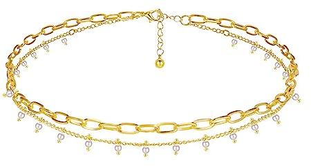 Frauen Mode Taillenkette,Vintage Perle Quaste Metallgürtel Kettengürtel, Körper Bauchkette Taille Kette Einstellbare Gürtel,Gold Körperkette Dekorativ Zubehör Taillengürtel Schmuckzubehör