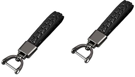 EXCEART 2stücke Schlüsselanhänger Pferdehufe Geflochtene Lanyard Mit Schwarzem Eleganter Robuster Schlüsselring Für Auto Und Hausschlüssel Für Und Besondere Anlässe
