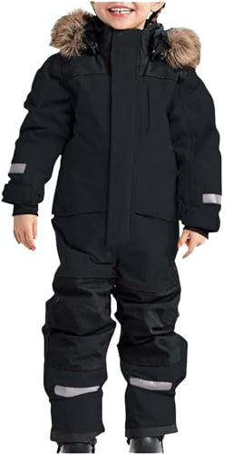 Surttan Tuta Da Sci Bambino Tute Da Neve Bambino E Ragazzi Completi Brillare Di Notte Snowsuit Bambini Set Da Sci Tute Completo Da Neve Completo Da Neve Invernale Antivento E Impermeabile 1-15 Anni