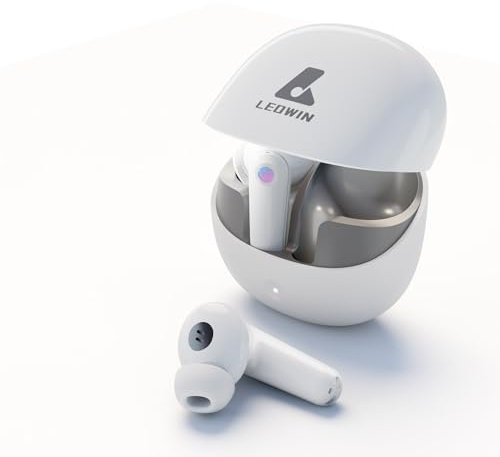 Leowin Bluetooth Kopfhörer, in Ear Kopfhörer Bluetooth, Kopfhörer Kabellos Bluetooth 5.3 mit 4 Mikofonen für klare Anrufe, ENC ANC Noise Cancelling und Transparenter Modus,40 Std. Akkulaufzeit