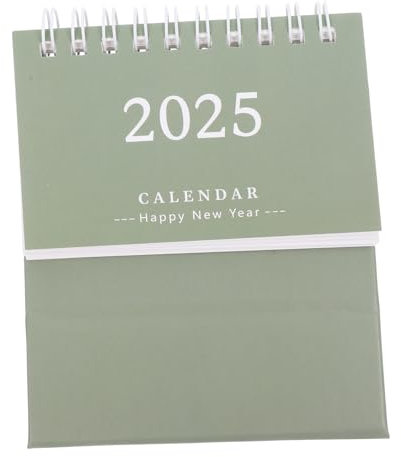 TOGEVAL Mini-tischkalender 2025 Monatskalender Kleiner Tischkalender Notiz-tischkalender Bürobedarf