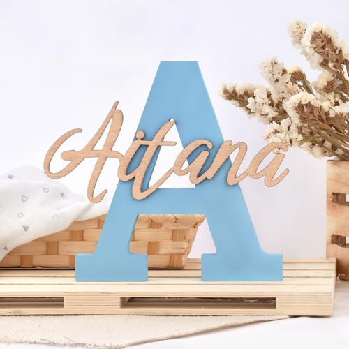 SAQUITOMAGICO Letra con Nombre Personalizado.Letra Decorativa para habitacion o Eventos.Regalo Original cumpleaños. Mesas Dulces y Candy Bar en bautizos y comuniones.