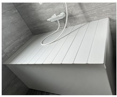 Bandeja de bañera de spa de lujo, plegable, tapa de aislamiento ajustable para leer, accesorios multifuncionales para bañera para relajación a prueba de polvo