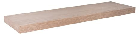 Velano - Wandregal, Regalboden, Schweberegal, Hängeregal mit natürliches Furnier - 1 Stück, 80x23 cm, Eichenfurnier - Regale für Küche, Badezimmer, Wohnzimmer, Schlafzimmer - VIILU