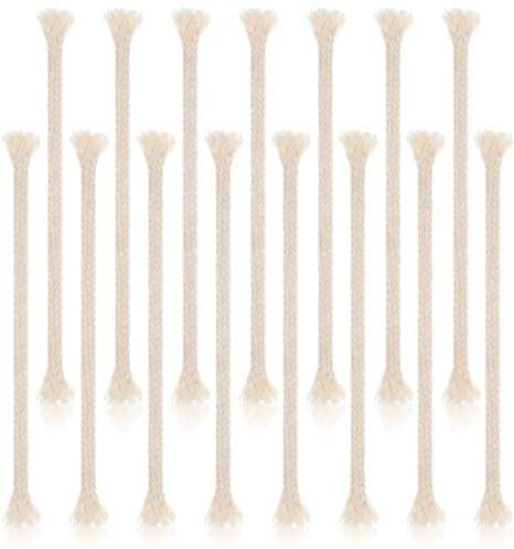 15 Pcs Oil Lamp Wick 7 Round Lantern Wick Braided Candle Wicks Replacements DIY Handmade Candle Making Supplies for Candles Lamp Oil Lamps Wicks Only Kerosene Lighting Paraffin Oils Rope