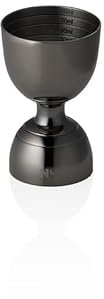 Jigger Rim Bell Nocturn 3/6 cl, Ø 5 cm, Höhe 8 cm, gun metal, Chromnickelstahl 18/10