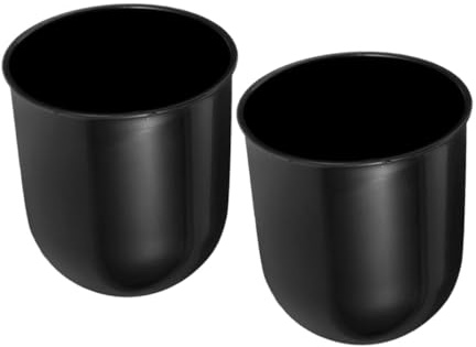 EPIGEIST Portaescobillas para Inodoro de Plástico Negro, 2 Piezas, Fácil de Sujetar y Limpiar, Adecuado para Accesorios de Baño Hogar