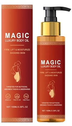 Magic Firming Body Oil,Glow Remedy Skin Tightening Oil for Women,Magic Moisturizing Luxury Body Oill for Saggy Skin,Compact Body Oi,Magic Luxury Body Glow Remedy Skin Tightening with Soybean Rosehip