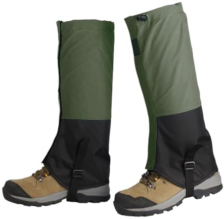 Zasdvn Polainas de serpiente para hombre, impermeables, para senderismo, a prueba de serpientes, cubierta de pierna portátil para nieve al aire libre, mujeres, hombres, senderos, invierno, senderismo
