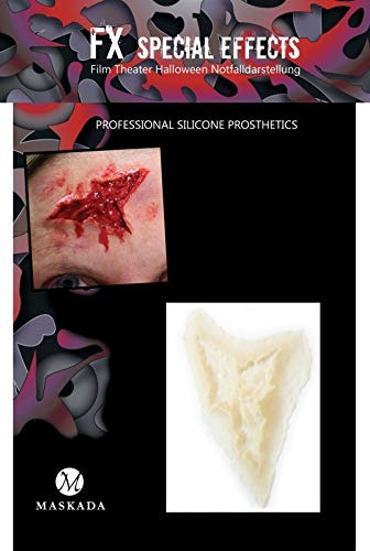 SFX Make up Platzwunde Wunden schminken Halloween Silikon Teil P2-2