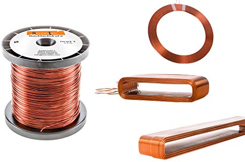 Backlackdraht Kupferlackdraht Durchmesser Ø 0,40 mm 500 g ca. 420 Meter verbackbar im Ofen Spulen Cu Kupferlack Grad 1 CUL Kupferdraht Gewicht 500 Gramm 0,40 Millimeter Wickeldraht nach IEC 60317-38