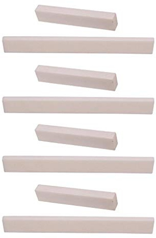 Shiwaki 8 Stk. Knochen Sattel Brücke Nut Steg Blank Für 6 String Klassik Gitarren, Akustik Gitarren Zubehör