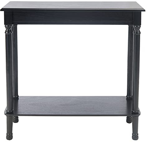 Safavieh Home Collection Tinsley Black Rectangular Bottom Shelf Console Table