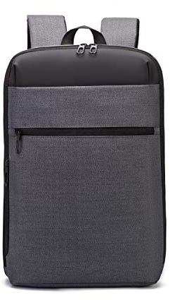FANDARE Sac à Dos Très-Mince Sac d'école Ordinateur Portable 15.6 Pouces Homme Sac à Dos Scolaire Fonctionnel pour Affaires Université Voyage Randonnée Camping Scolaire Laptop Backpack Gris foncé