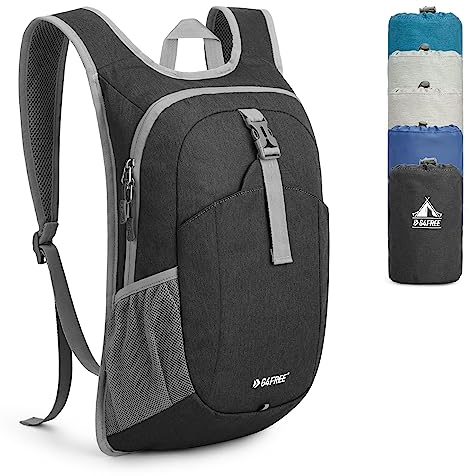 G4Free Kleiner Rucksack 12L Faltbarer Leichter Wanderrucksack Damen Herren Daypack für Outdoor Wandern Camping Reisen Klettern